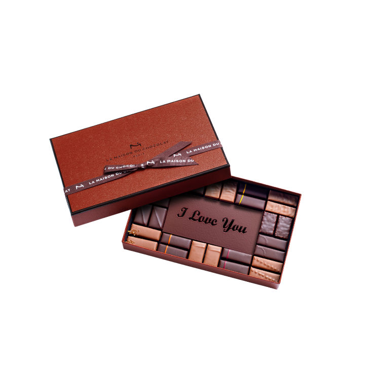 “I Love You” Coffret Maison 28 Assorted Chocolates