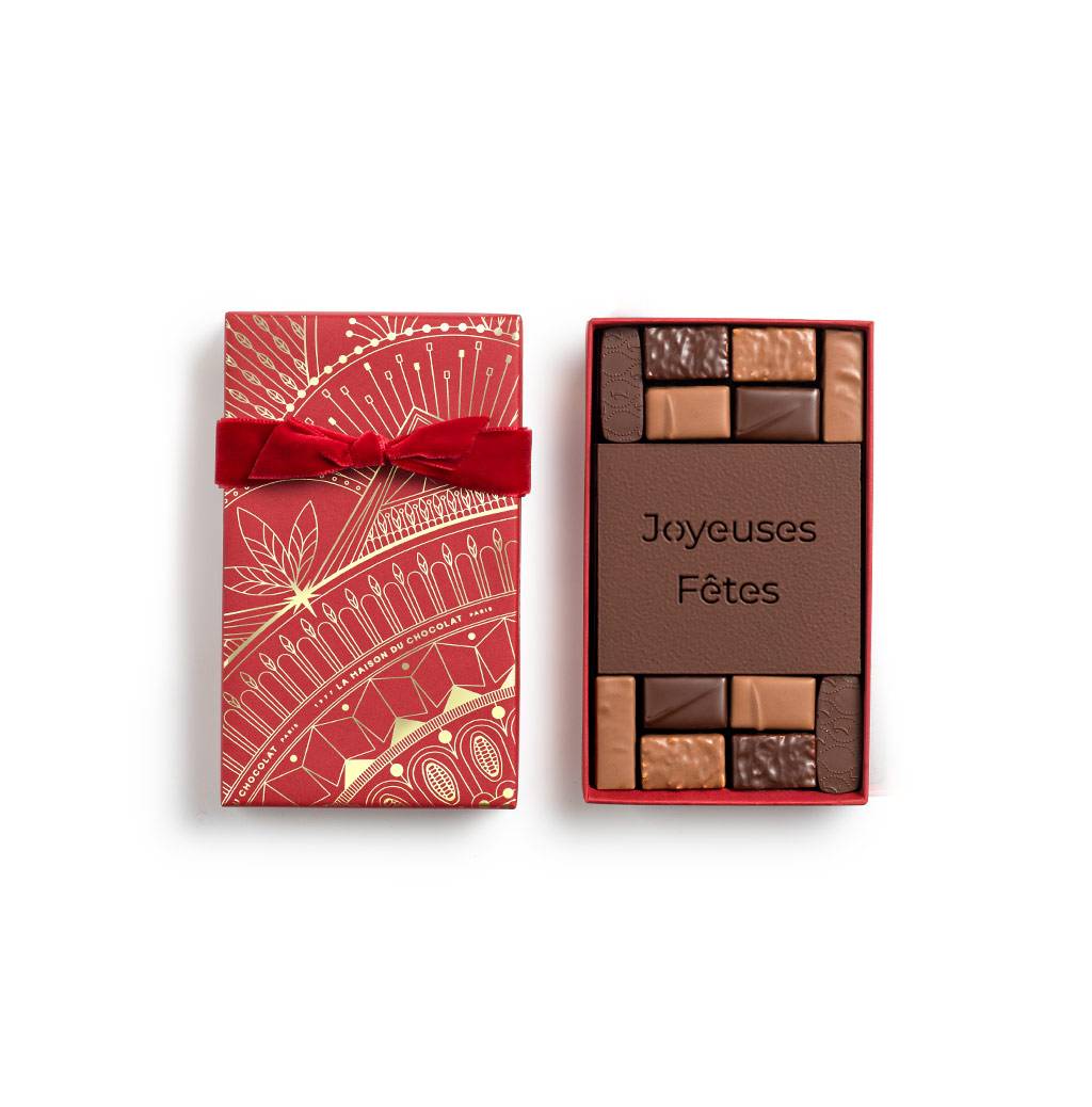 Coffret Joyeuses Fêtes 12 Chocolats