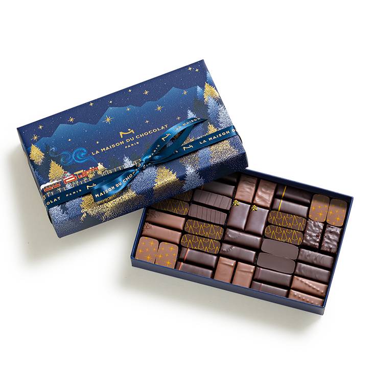 Christmas Gift Box Dark and Milk 40 chocolates