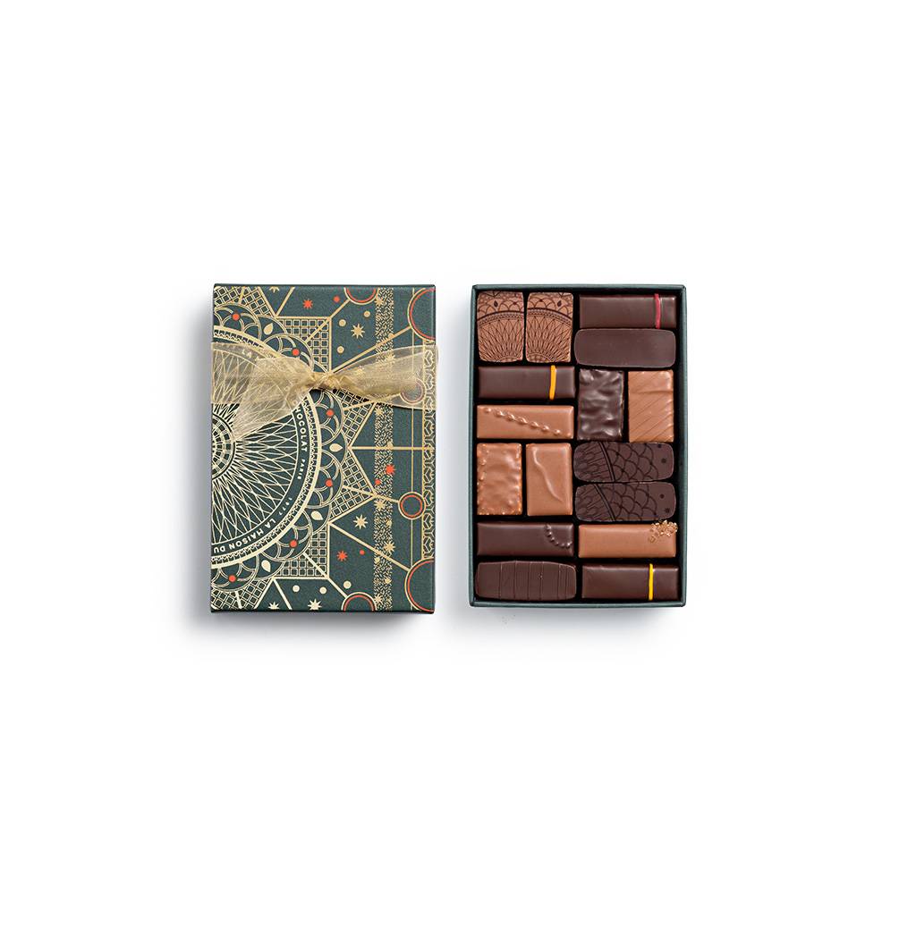 Coffret attention 16 chocolats Vertiges