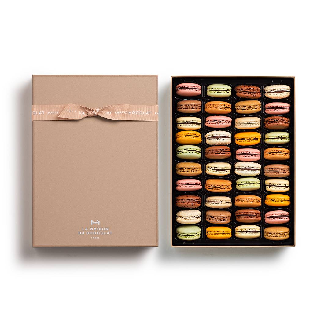 Coffret macarons 40 pièces