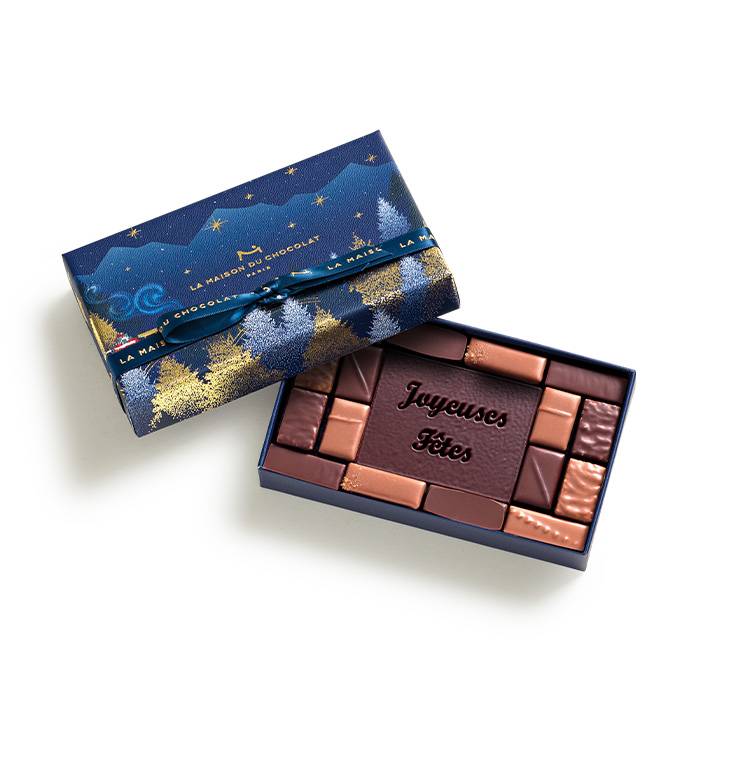 Coffret Joyeuses Fêtes Vents de Noël 16 chocolats