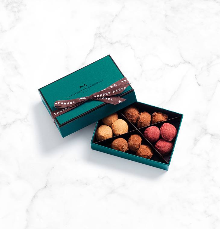 Coffret Truffes Chocolat Cassis Caramel 84g | La Maison du Chocolat