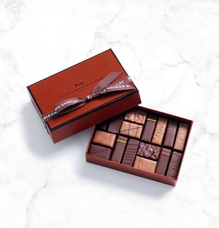 Coffret "Attentions" 16 chocolats | La Maison du Chocolat | Idée cadeau chocolat | Boîte de chocolat à offrir | Livraison de chocolat rapide