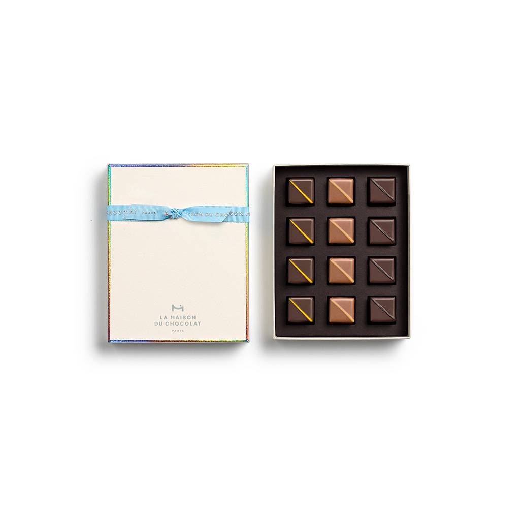 Coffret glacé 12 chocolats