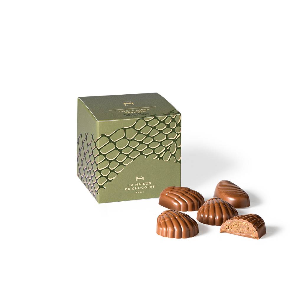 Milk Chocolate Seashell Praliné Treats