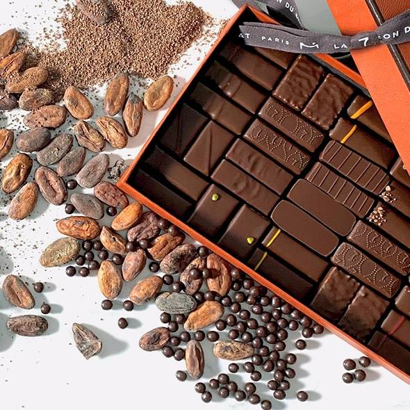 Coffret Maison Noir et Lait 24 chocolats La maison du chocolat