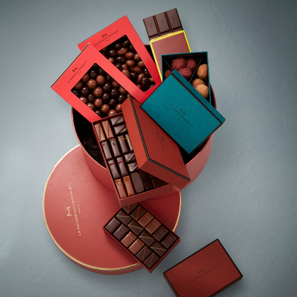Boite Cadeau Bir-Hakeim - Assortiment chocolats à offrir - La Maison du  Chocolat