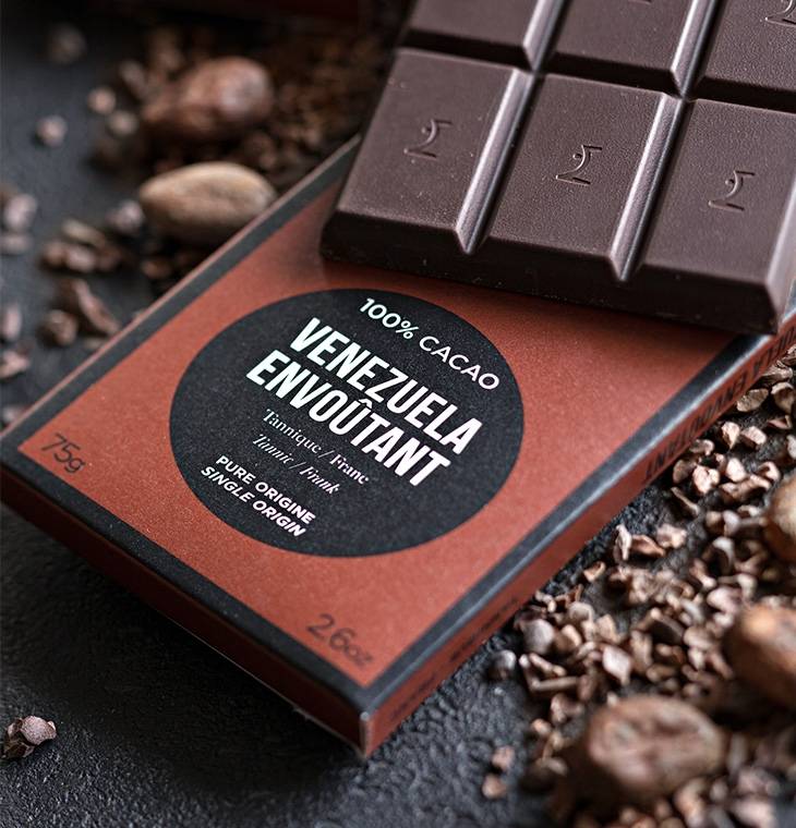 Tablette chocolat noir 100% cacao Venezuela - La Maison du Chocolat