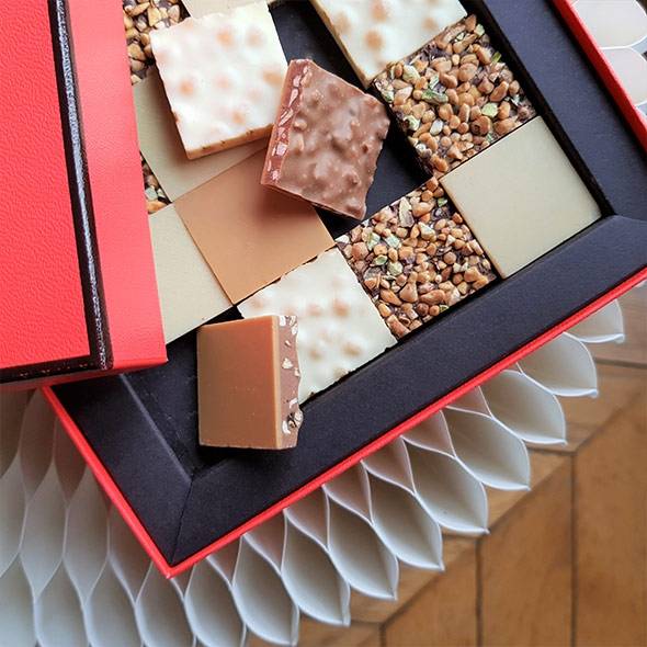 Coffret cadeau tablette chocolat