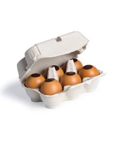 Box of 6 chocolate Egg Shells 360g