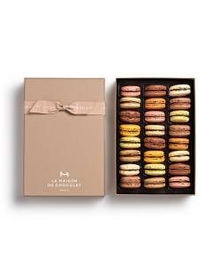 Macaron Gift Boxes 24 pieces on a white background