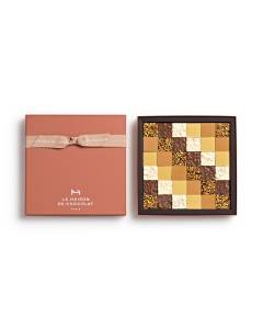 Coffret Tablettes 36 chocolats sur fond blanc