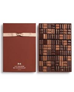 Maison Gift Box Dark and Milk 144 chocolates on white background 