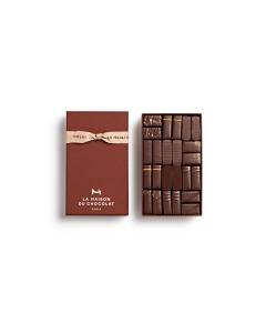 Maison Gift Box Dark 24 chocolates on white background