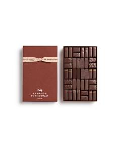 Coffret Maison Dark 40 chocolates on white background