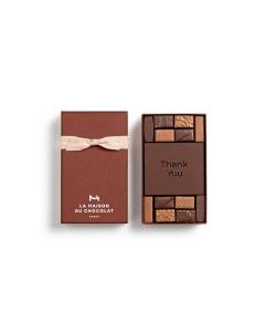 "Thank You" Gift Box on a gray background