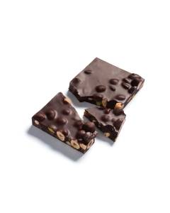 Dark Chocolat Mendiant on a white background