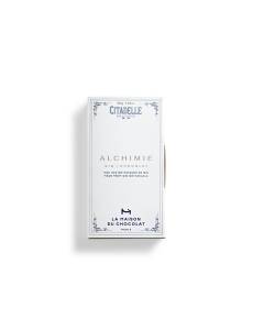 Tablette Chocolat Alchimie Gin sur fond blanc 
