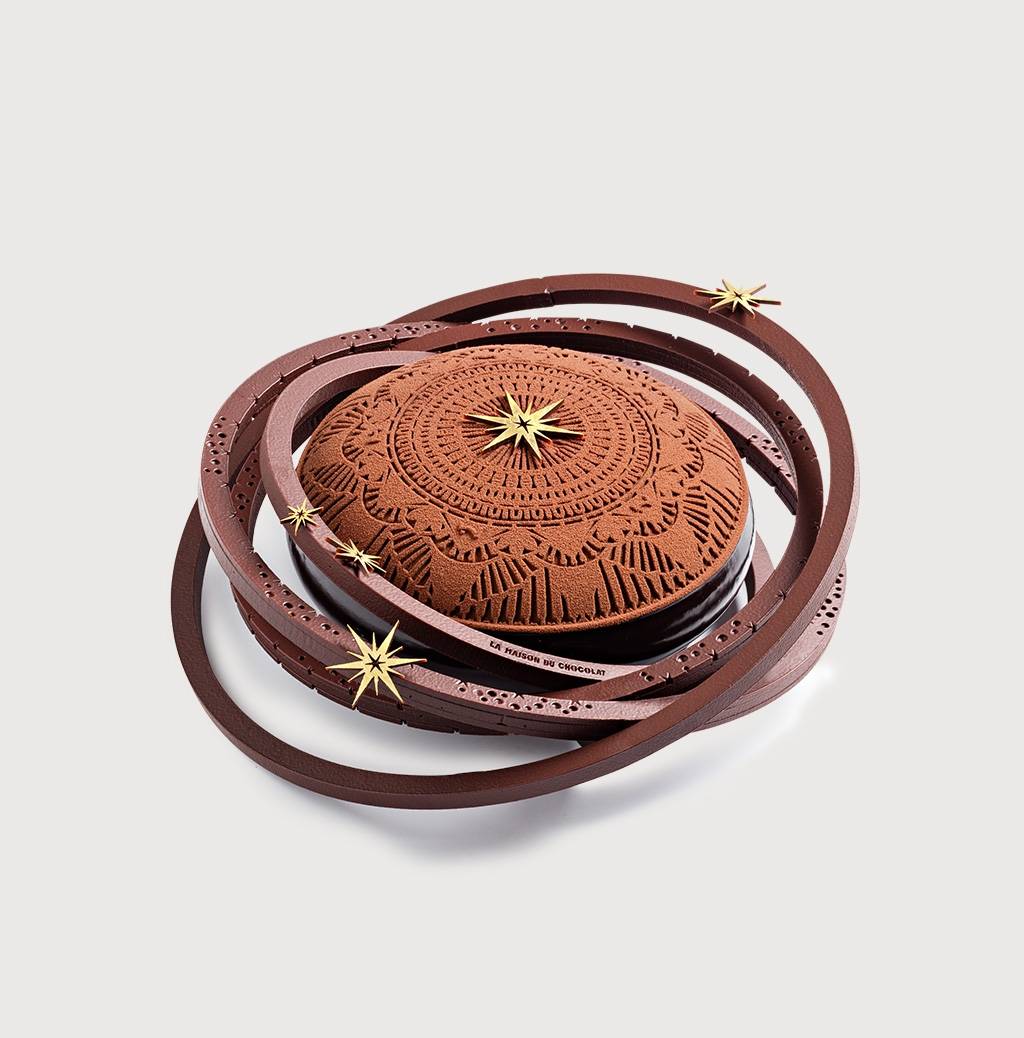 Signature Garnier Buche on a grey background