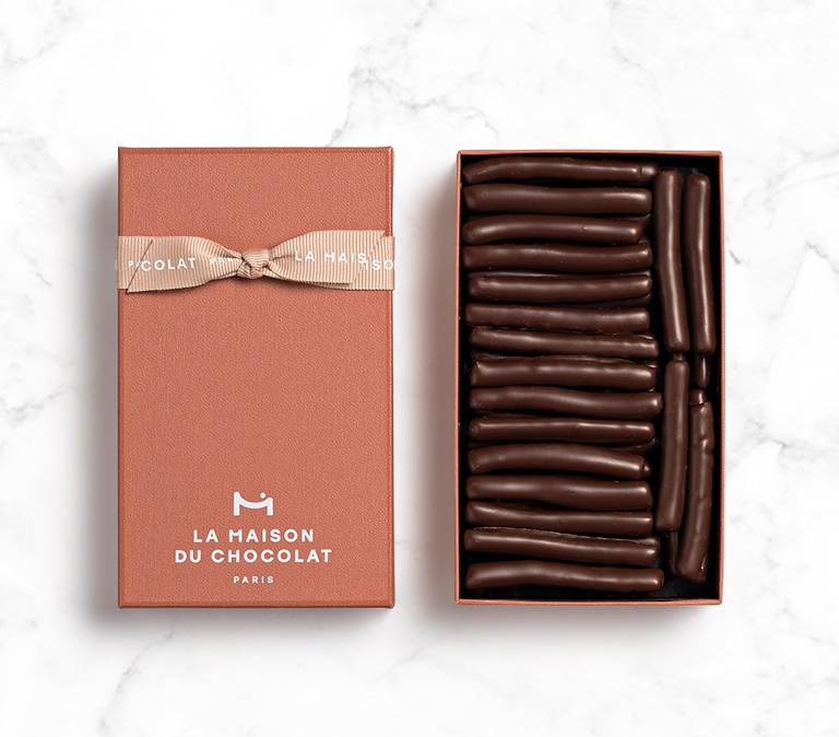Orangettes Gift Box 60 pieces on marble background
