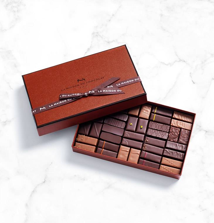 Dark and Milk Chocolate Gift Box 40pcs - La Maison du Chocolat