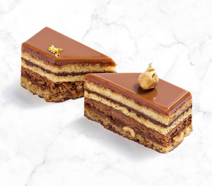 Caramel Hazelnut Mousse Cake NYC - La Maison du Chocolat