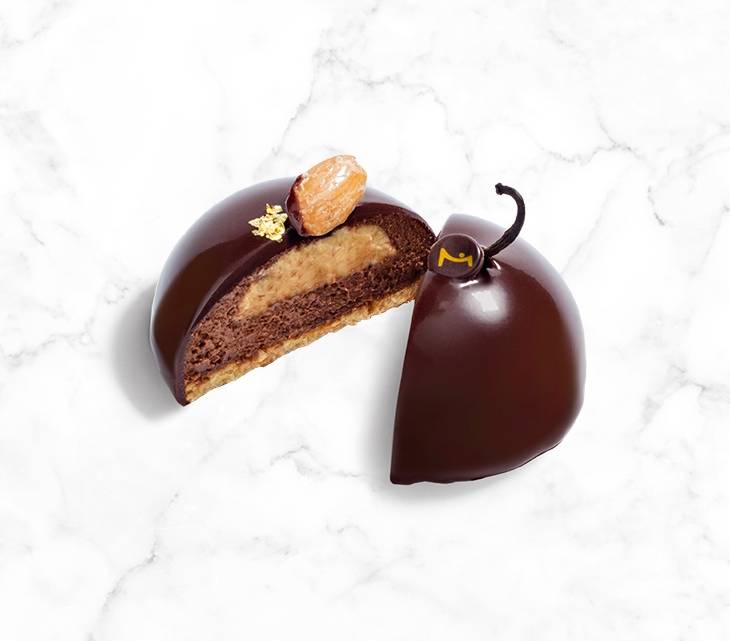 Crème Brûlée Mousse Cake NYC - La Maison du Chocolat