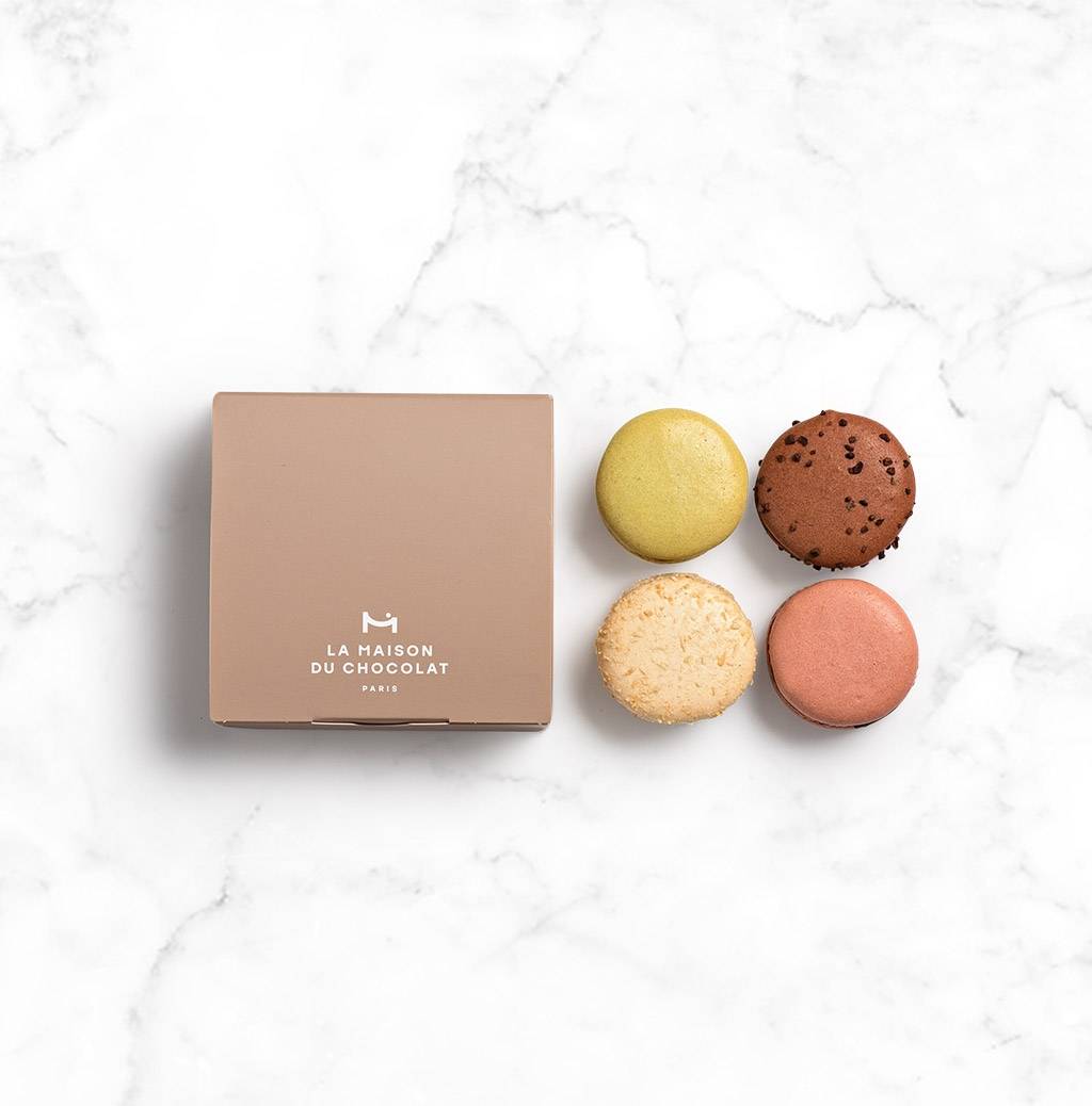 Réglette Macarons 4 sur fond marble 
