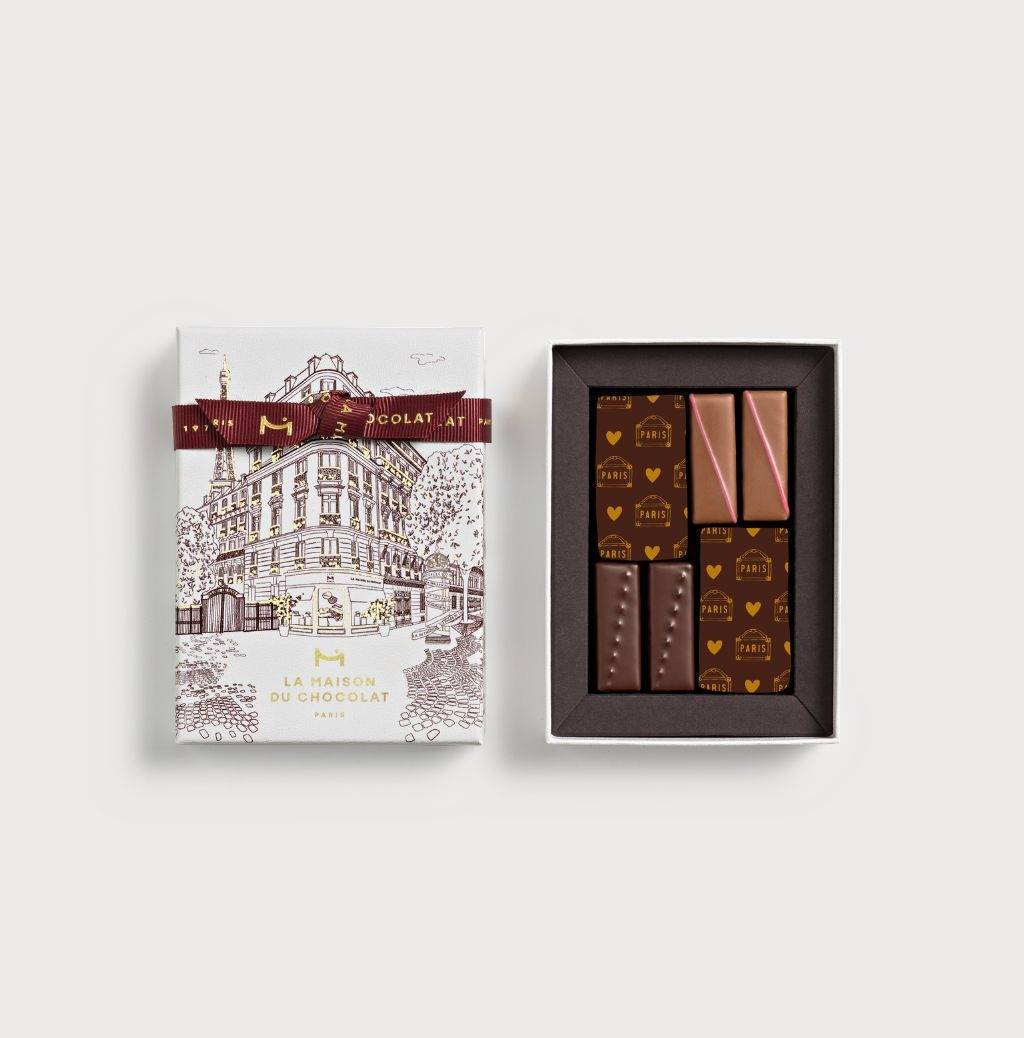 Faubourg Gift Box 6 pieces on a gray background