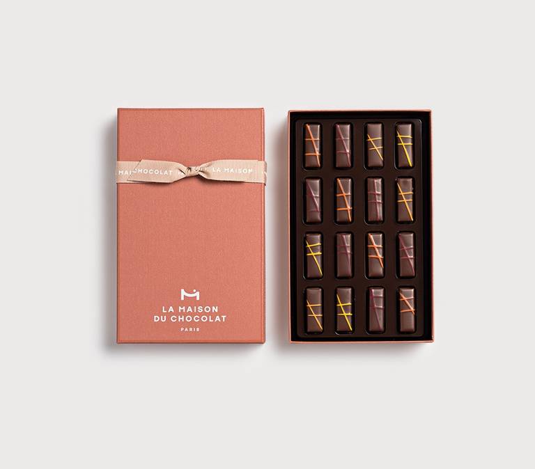 Box of 16 fruity chocolates