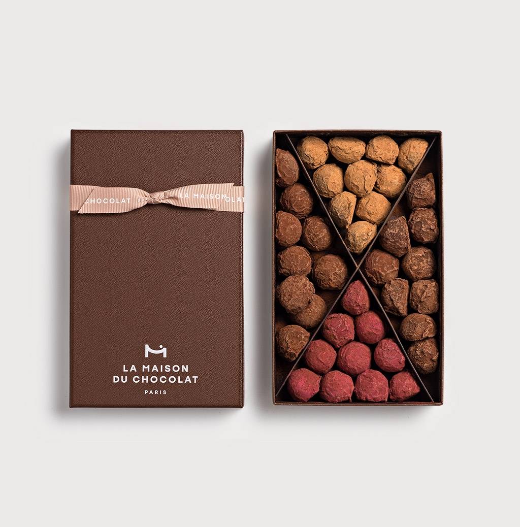 Flavored Truffle Gift Box 245g on a gray background