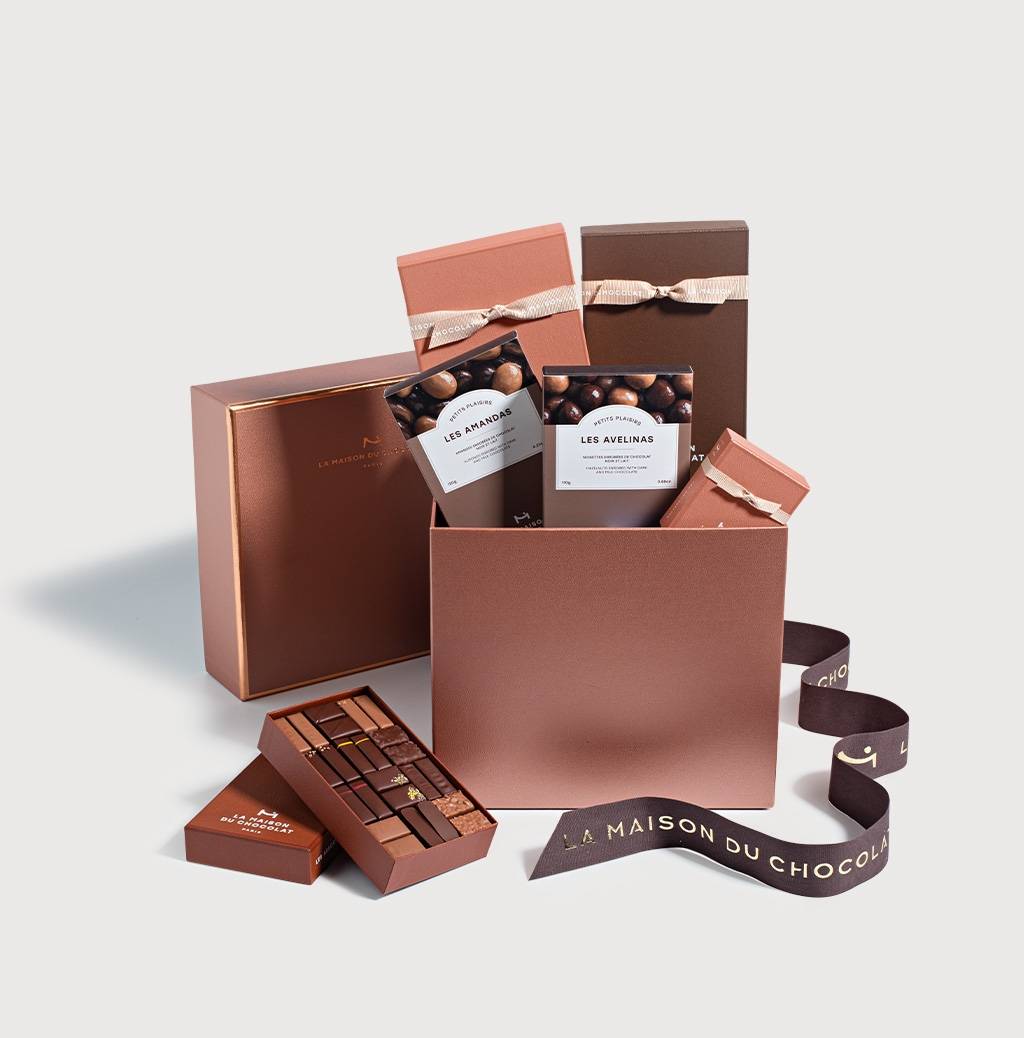 Louvre Signature Gift Box on a gray background