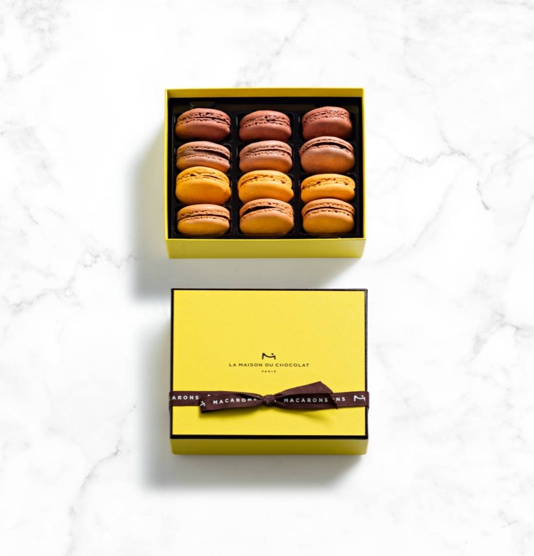 Chocolate Macaron Gift Box 12 Pieces - La Maison du Chocolat