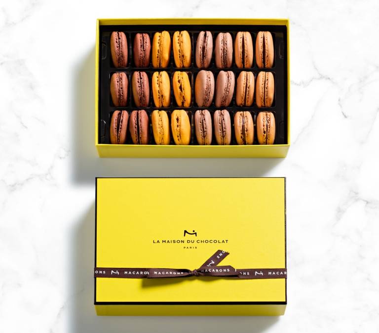 Chocolate Macaron Gift Box 24 Pieces - La Maison du Chocolat
