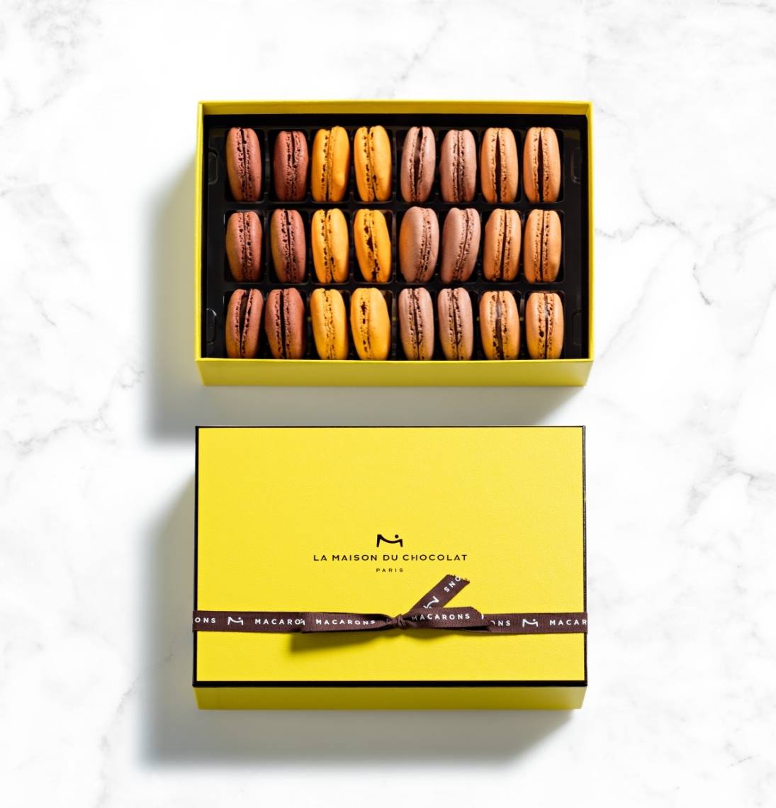 Chocolate Macaron Gift Box 24 Pieces - La Maison du Chocolat