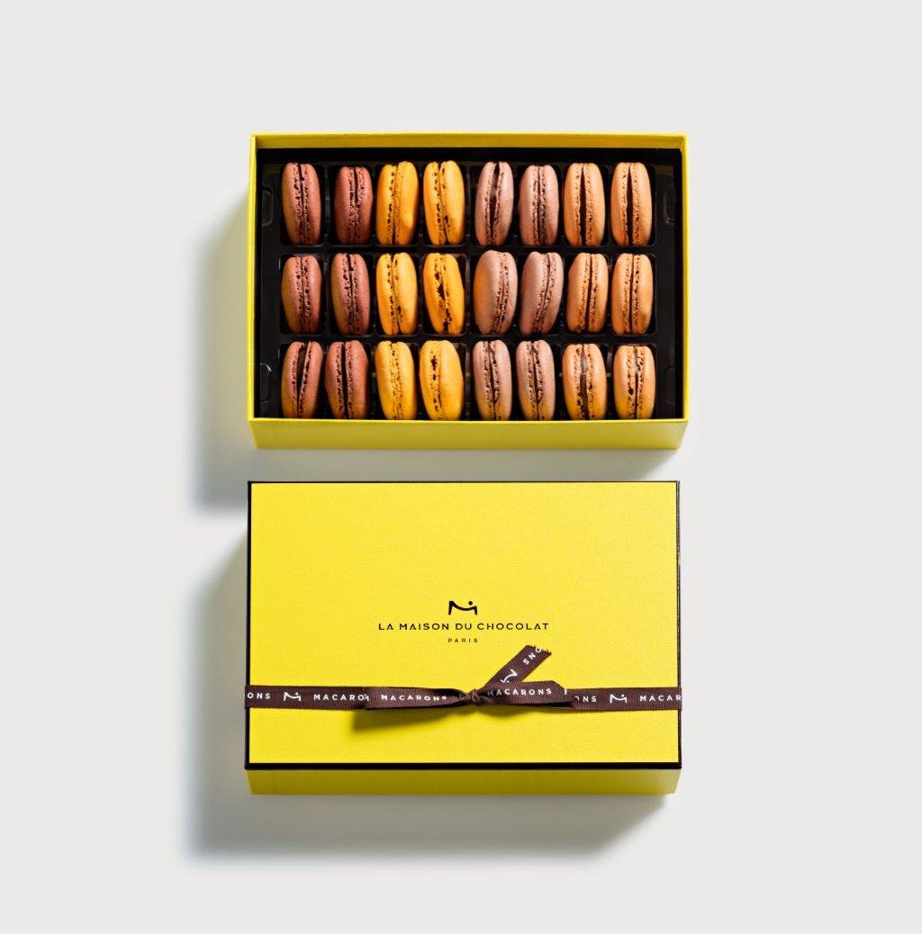 Chocolate Filled Macaron Gift Box 24 Pieces - La Maison du Chocolat