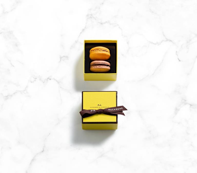 Chocolate Macaron Gift Box 2 Pieces - La Maison du Chocolat