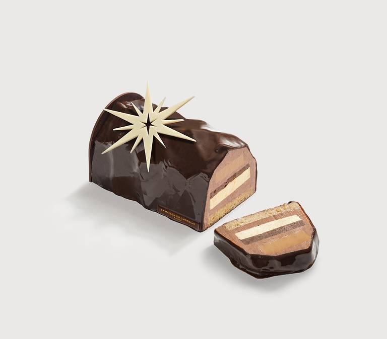 Maracuja Buche de Noel Medium - La Maison du Chocolat