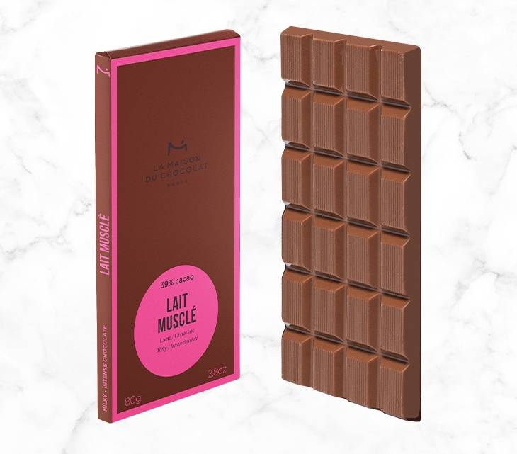 Lait Muscle 39% Milk Chocolate Bar - La Maison du Chocolat