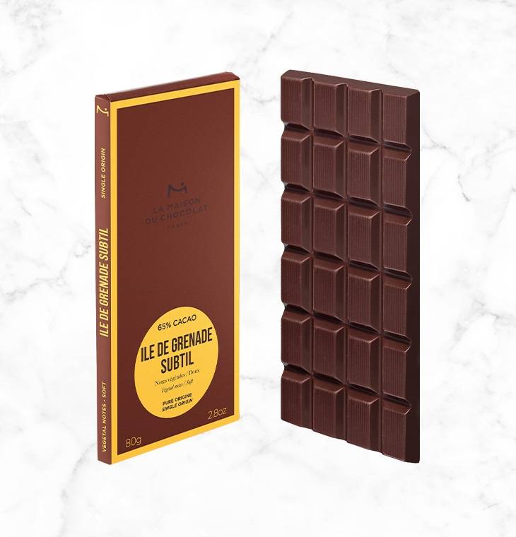 Ile de Grenade Subtil 65% Dark Chocolate Bar - La Maison du Chocolat