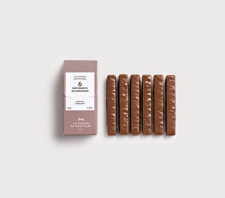 Sticks Gourmands Rocher Craquant 6 chocolates