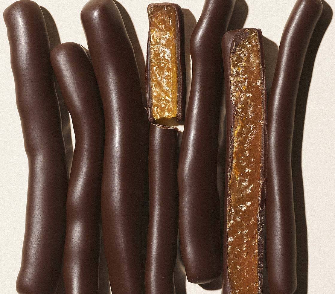 Dark Chocolate Orange Strips 50g - La Maison du Chocolat