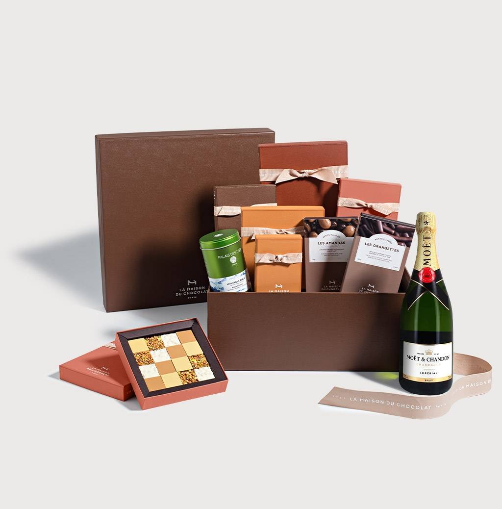 Boite Cadeau Paris sur fond gris