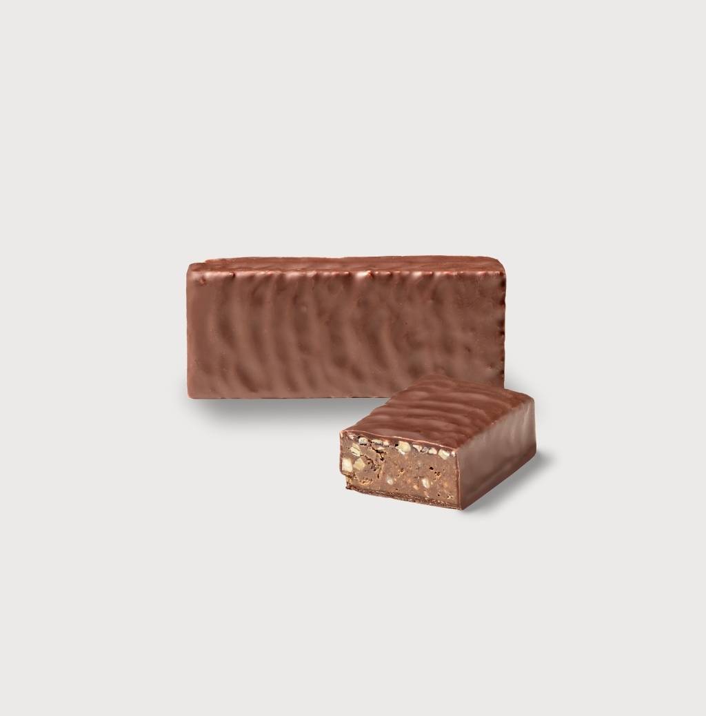 Rocher Lait Bouchee on a gray background