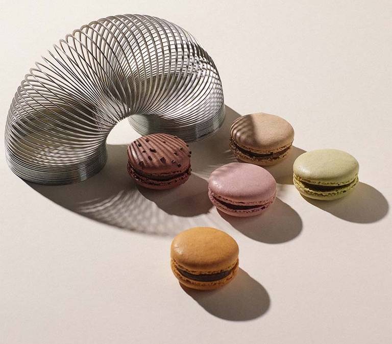 Dark Chocolate Filled Macarons