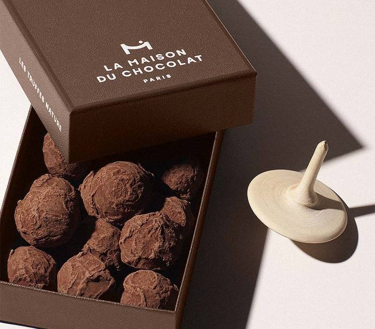 Elegant presentation of truffles