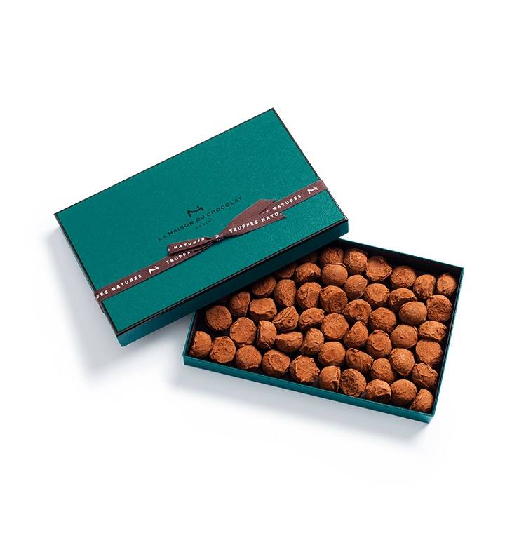 Chocolat Classique Red Box Chocolate Truffles Powdered In Delicious Cacao  Soft Drops 7 Ounce Box