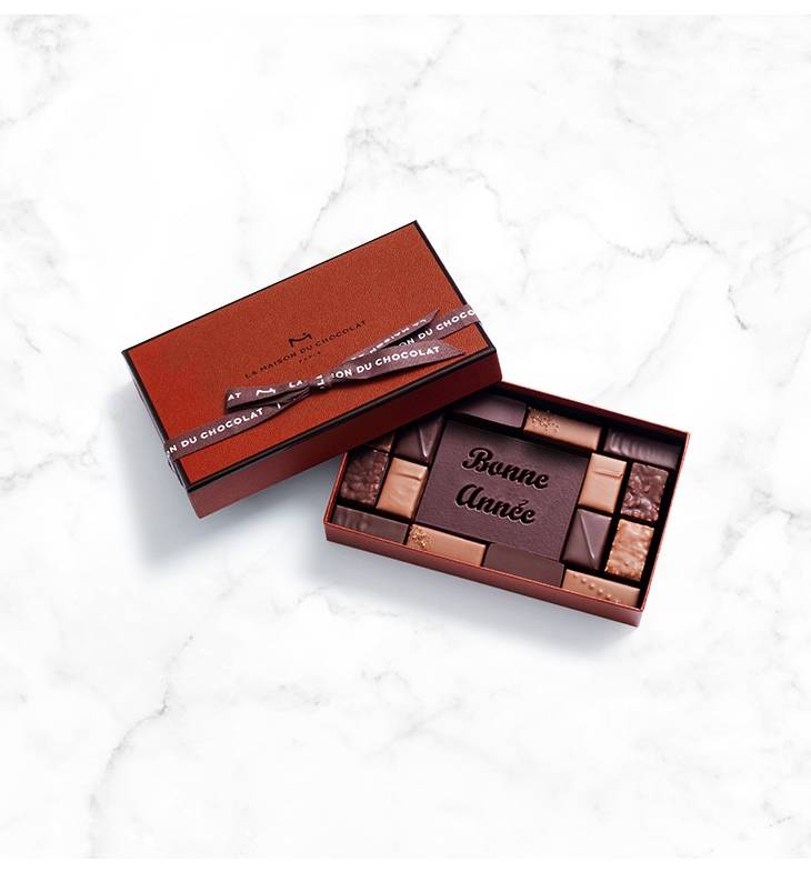 Coffret Maison Bonne Année 16 chocolats