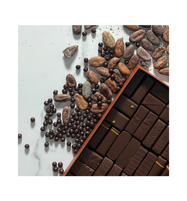 La Maison Du Chocolat Premium Dark And Milk Chocolate Coffret Maison Gift  Box - 60pcs Gourmet French Chocolate